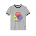Venn Diagram .. Architects - Unisex Cotton Ringer T-Shirt