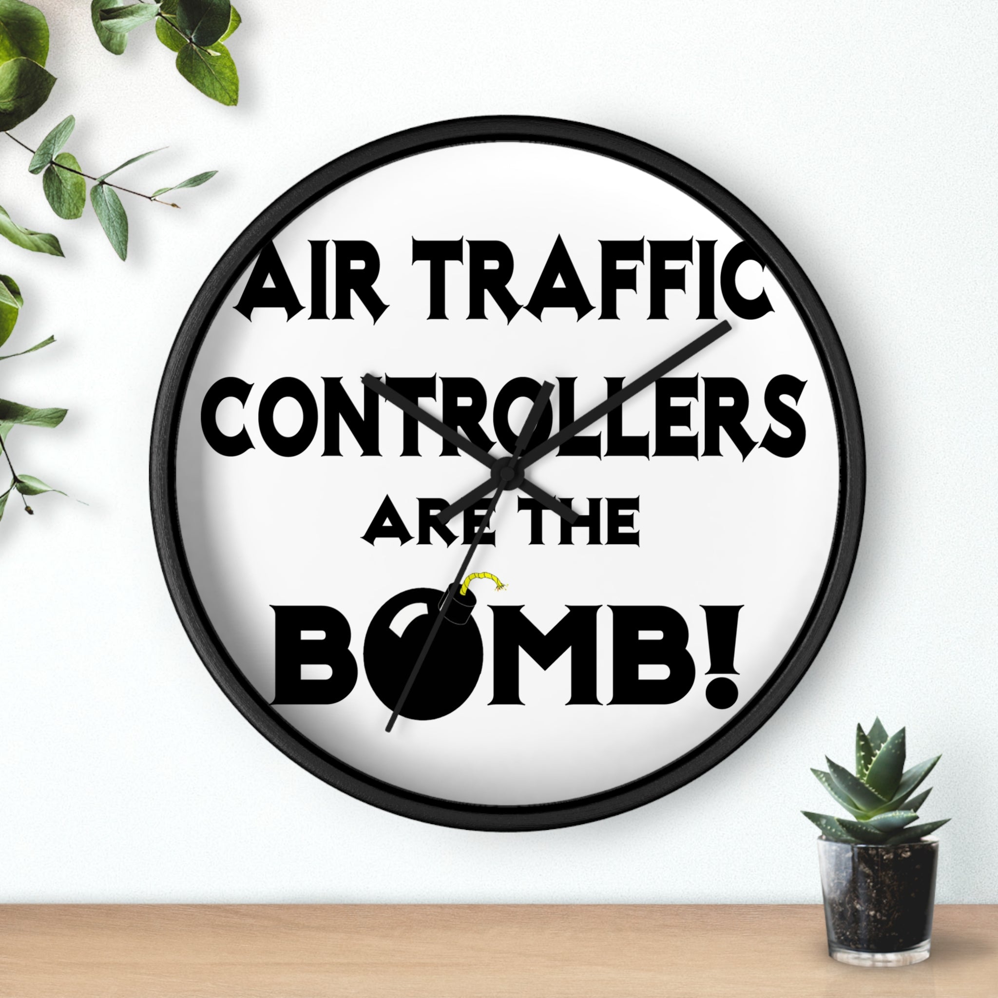 Air Traffic Controllers Are The Bomb! - Wall Clock