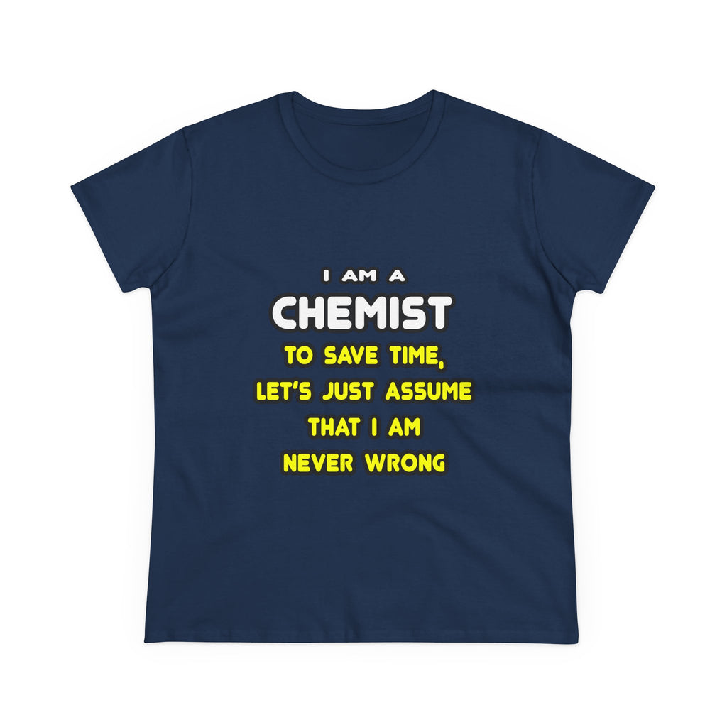 Funny Chemist T Shirts and Gifts - Women's Midweight Cotton Tee