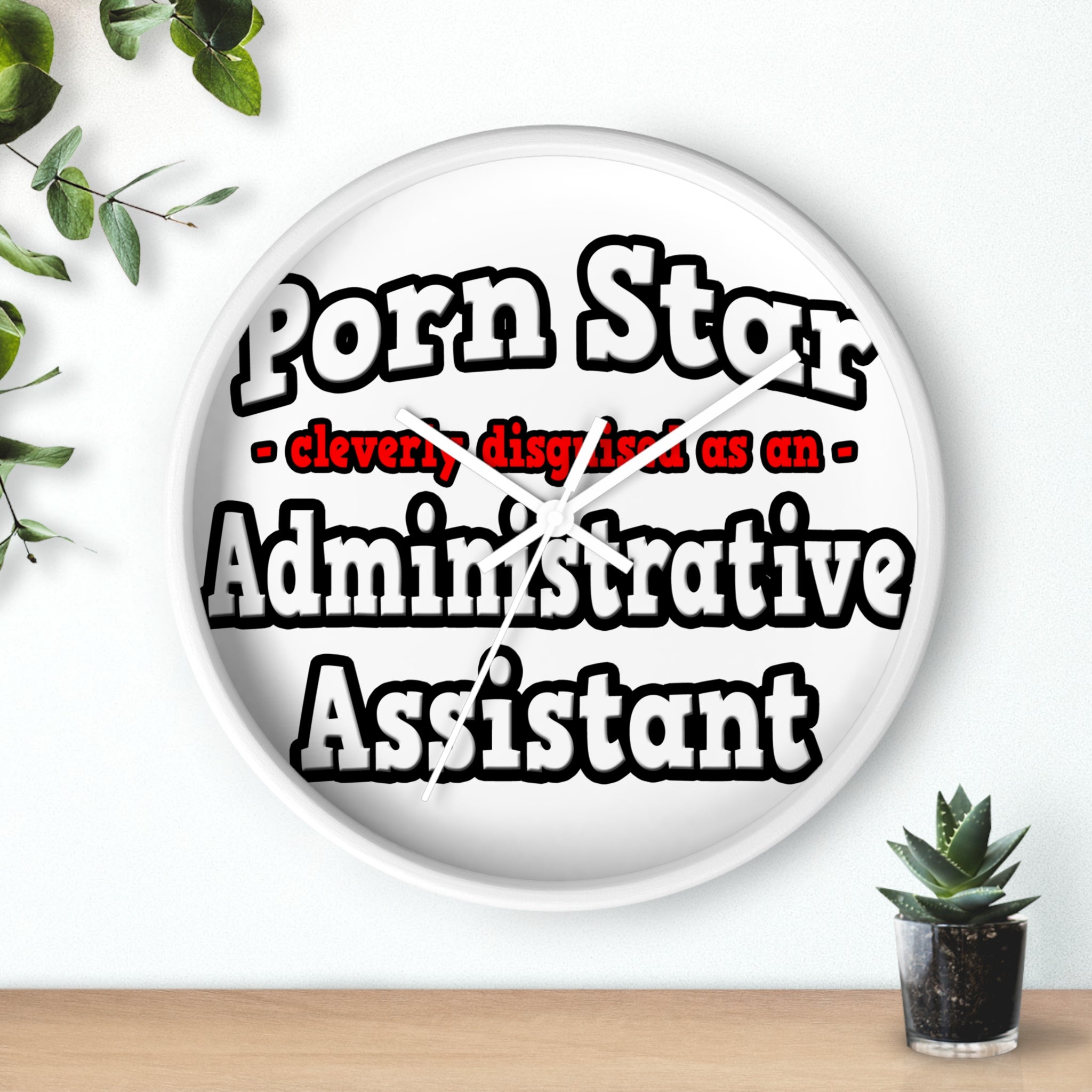 Porn Star...Administrative Assistant - Wall Clock