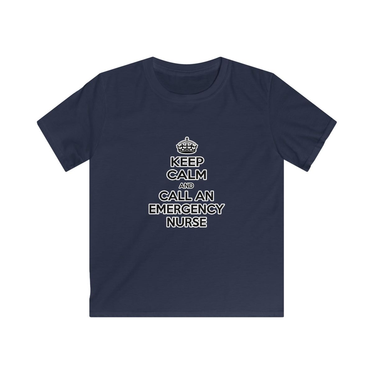 Keep Calm and Call an Emergency Nurse - Kids Softstyle Tee