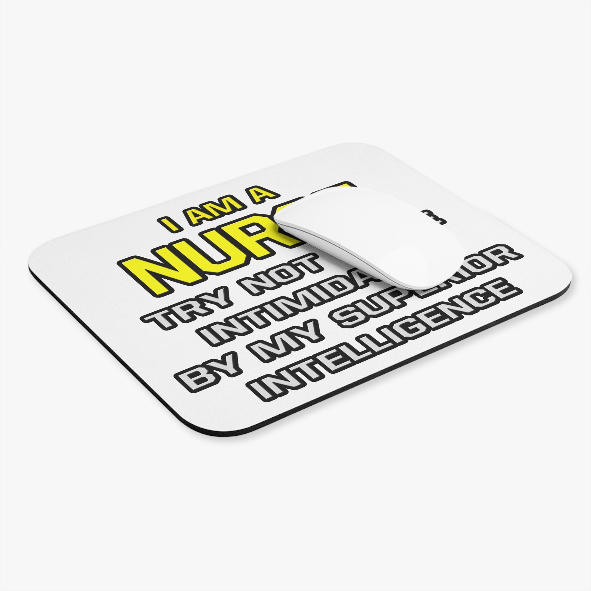 Nurse...Superior Intelligence - Mouse Pad (Rectangle)