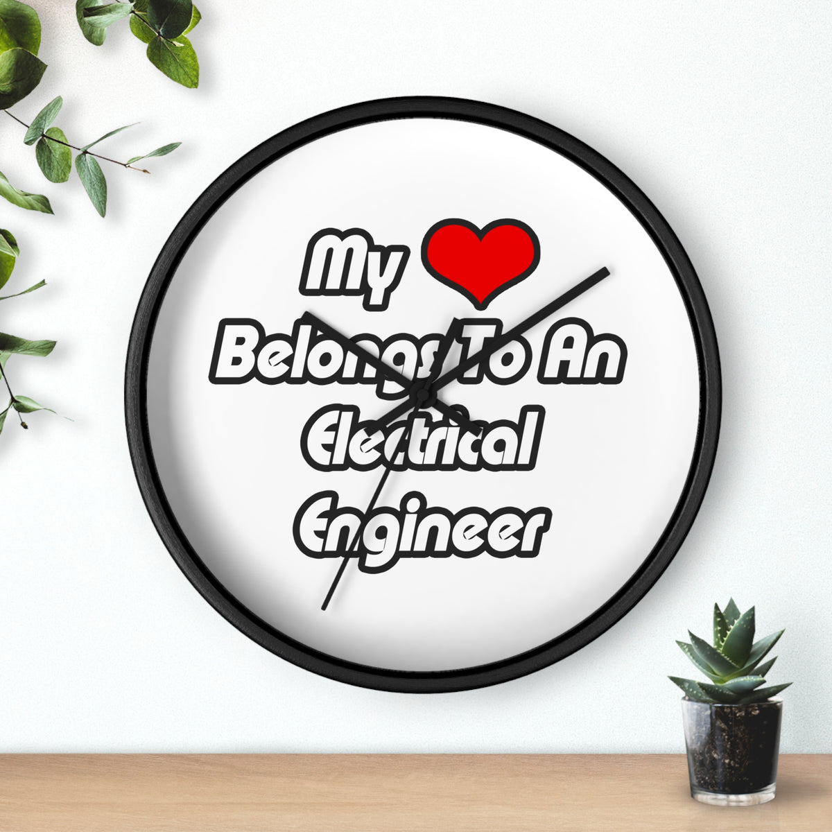 My Heart Belongs To An Electrical Engineer - Wall Clock