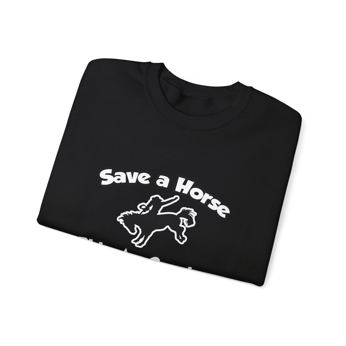 Save a Horse, Ride an Oncology Nurse - Unisex Heavy Blend™ Crewneck Sweatshirt
