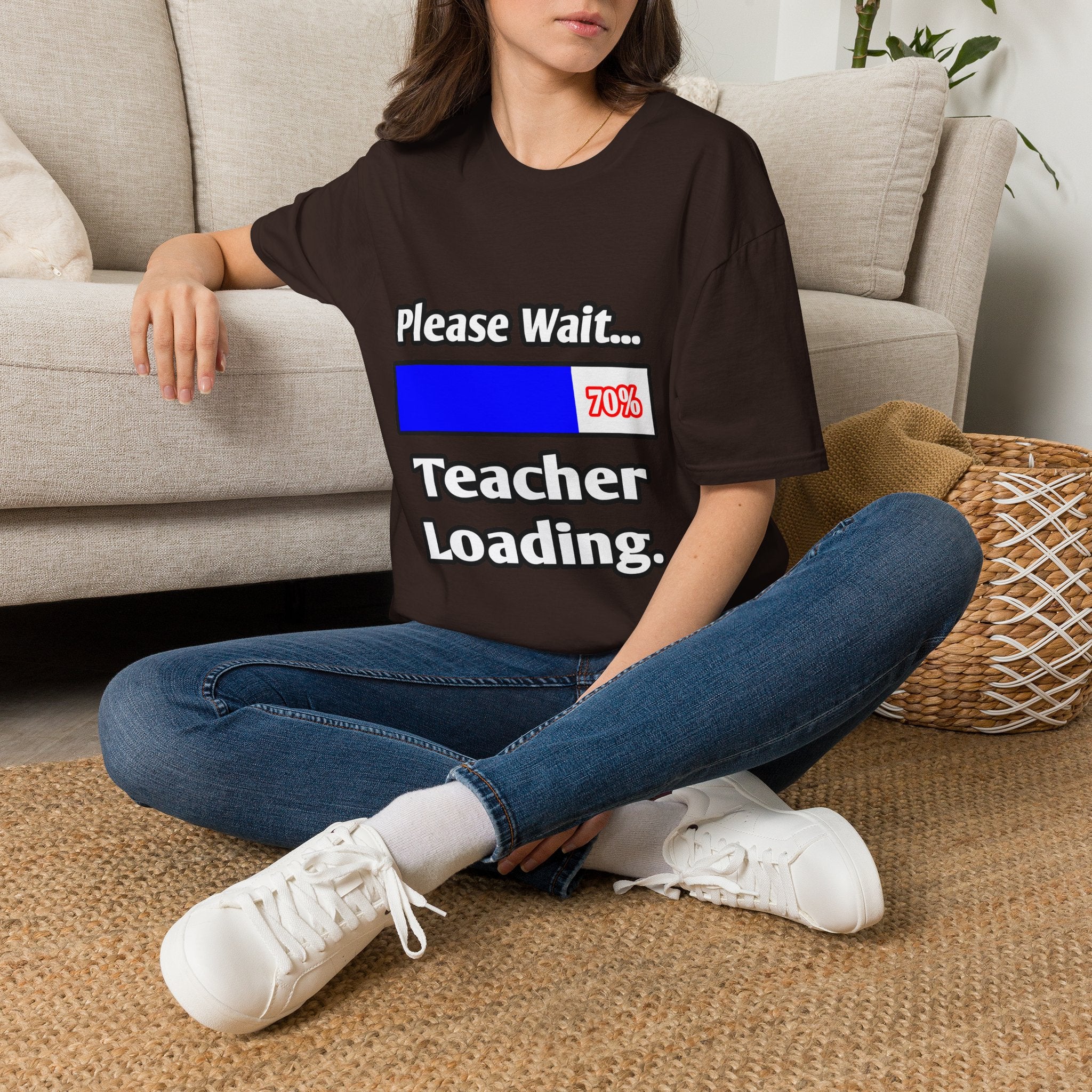 Please Wait...Teacher Loading - Unisex Softstyle T-Shirt