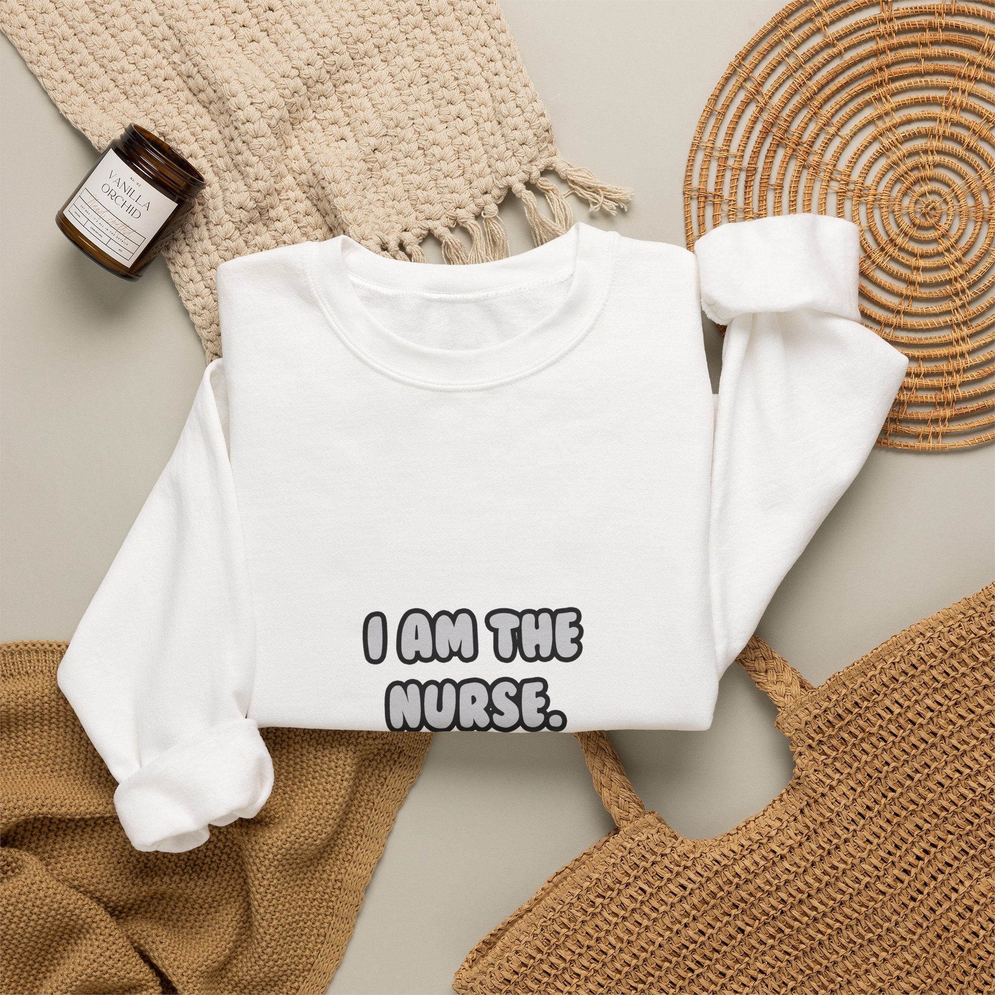 Deal With It ... Funny Nurse - Unisex Heavy Blend™ Crewneck Sweatshirt