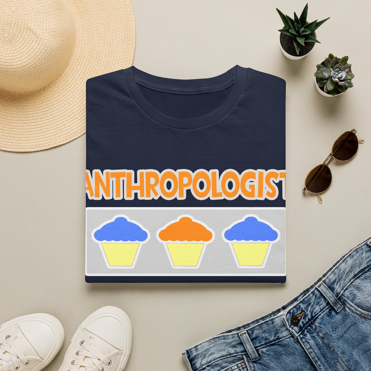 Anthropologist ... Will Work For Cupcakes - Unisex Softstyle T-Shirt