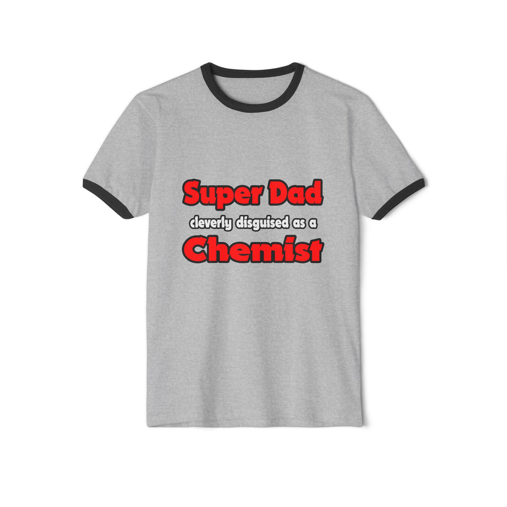 Super Dad ... Chemist - Unisex Cotton Ringer T-Shirt