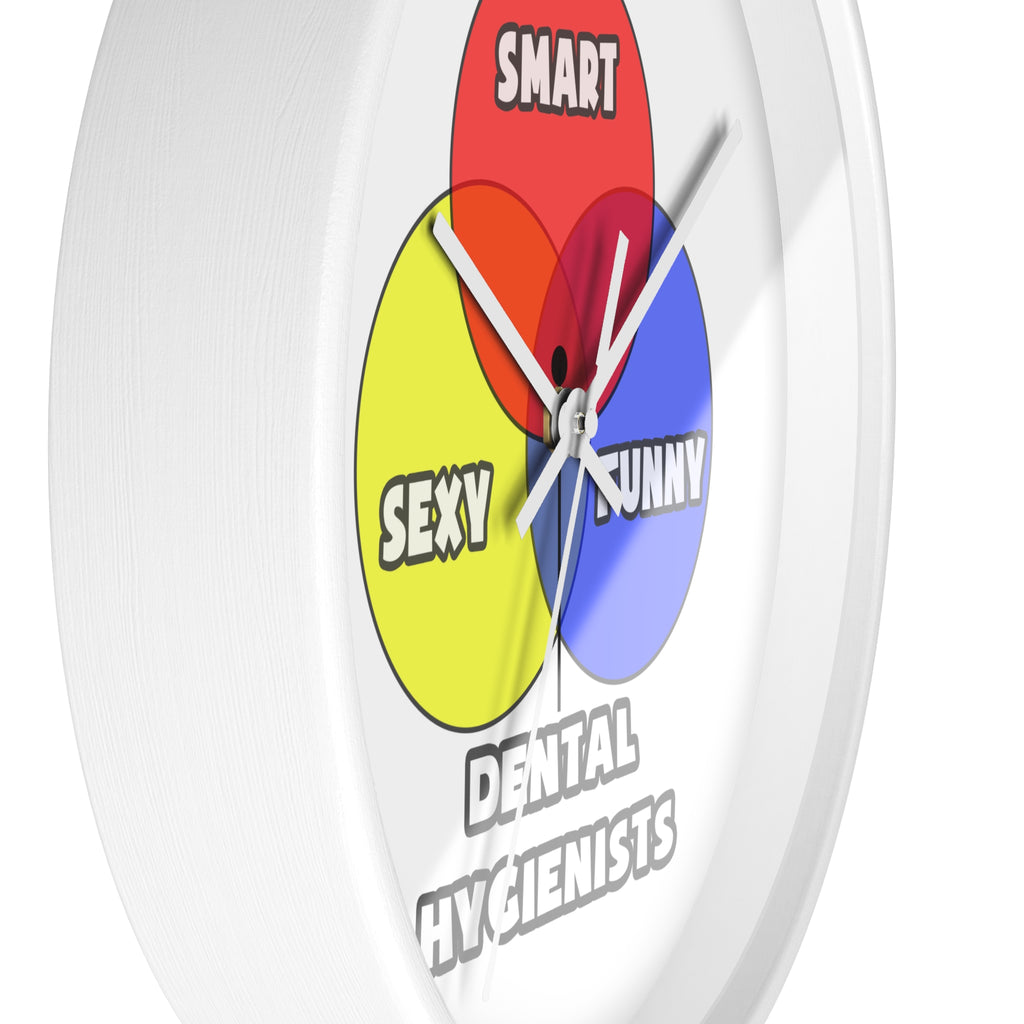 Venn Diagram .. Dental Hygienist - Wall Clock