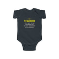 Teacher...Superior Intelligence - Infant Fine Jersey Bodysuit