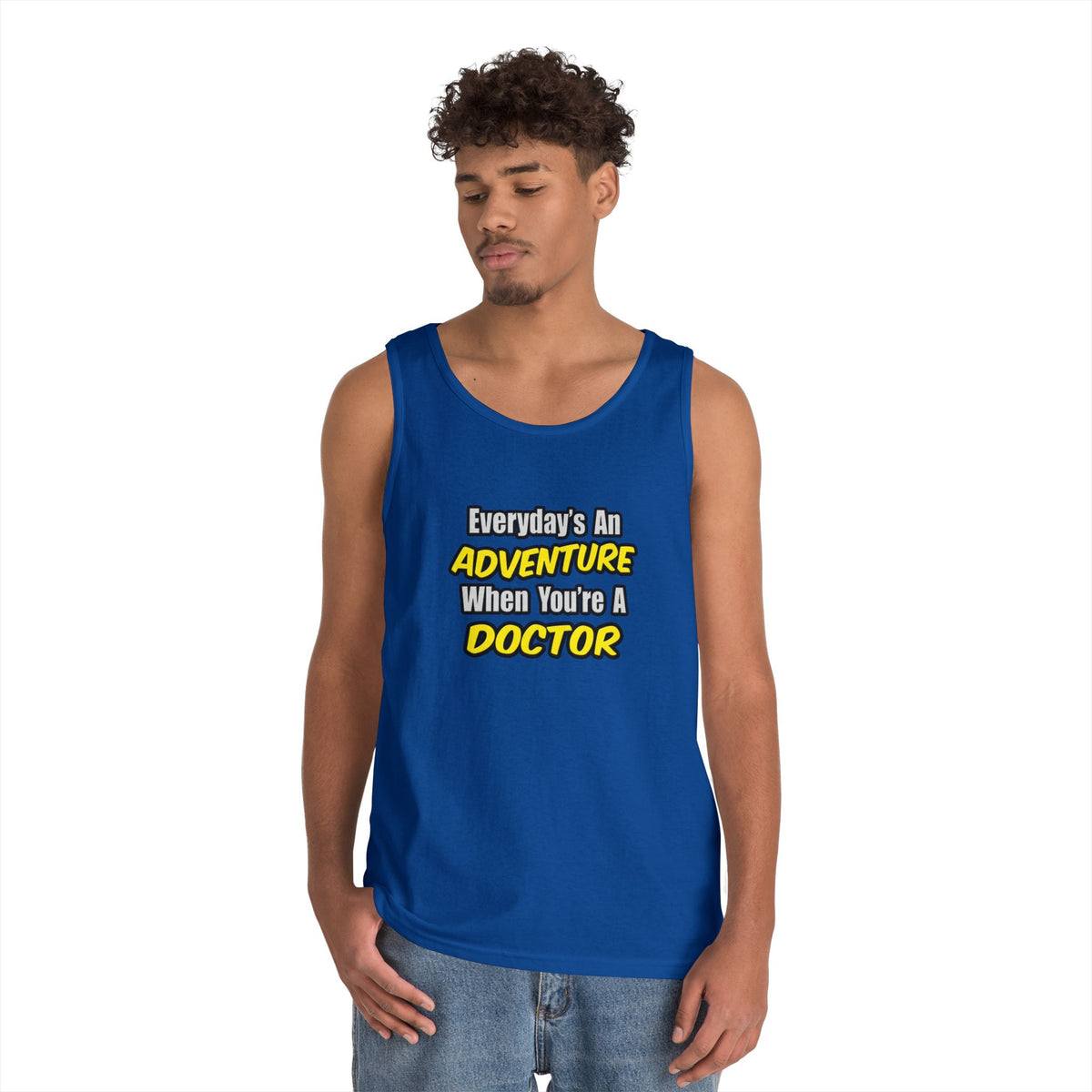 Everyday's An Adventure...Doctor - Unisex Heavy Cotton Tank Top