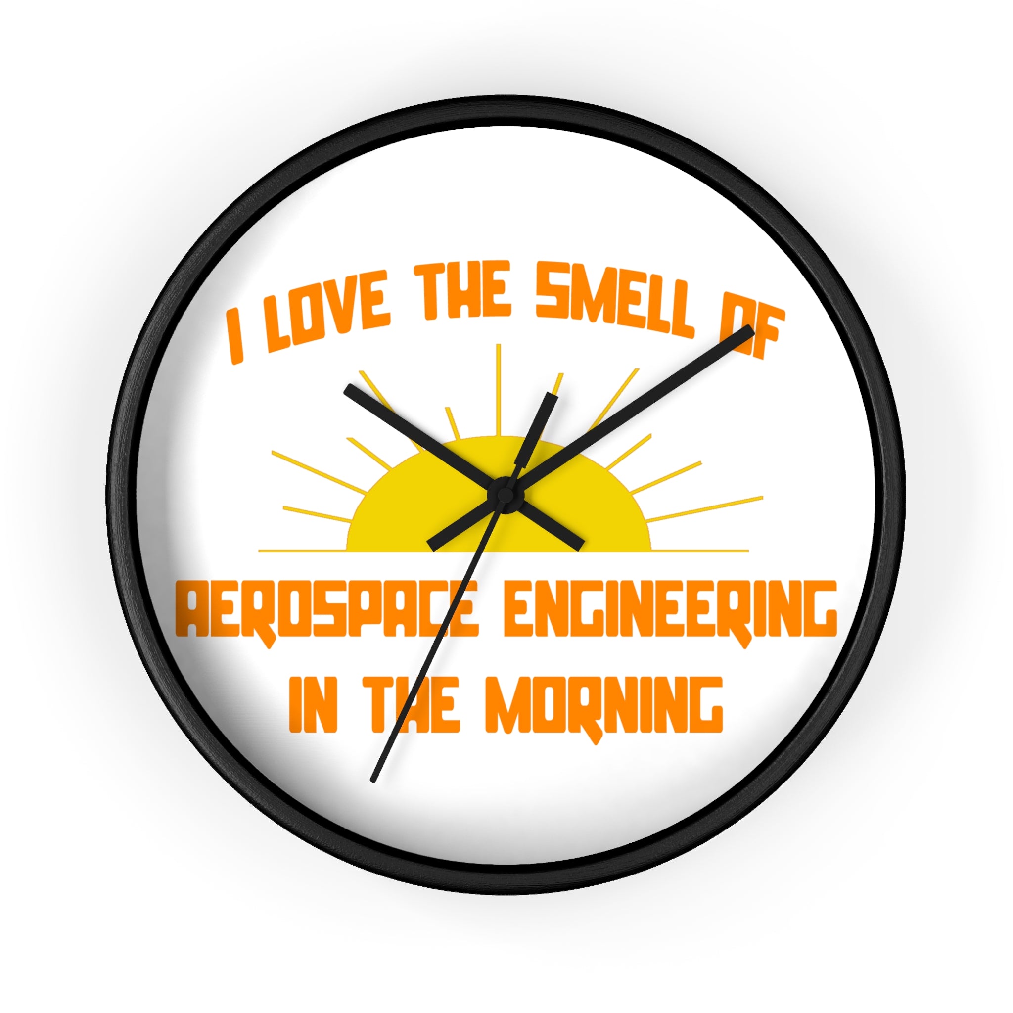 Smell of Aerospace Engineering in the Morning - Wall Clock