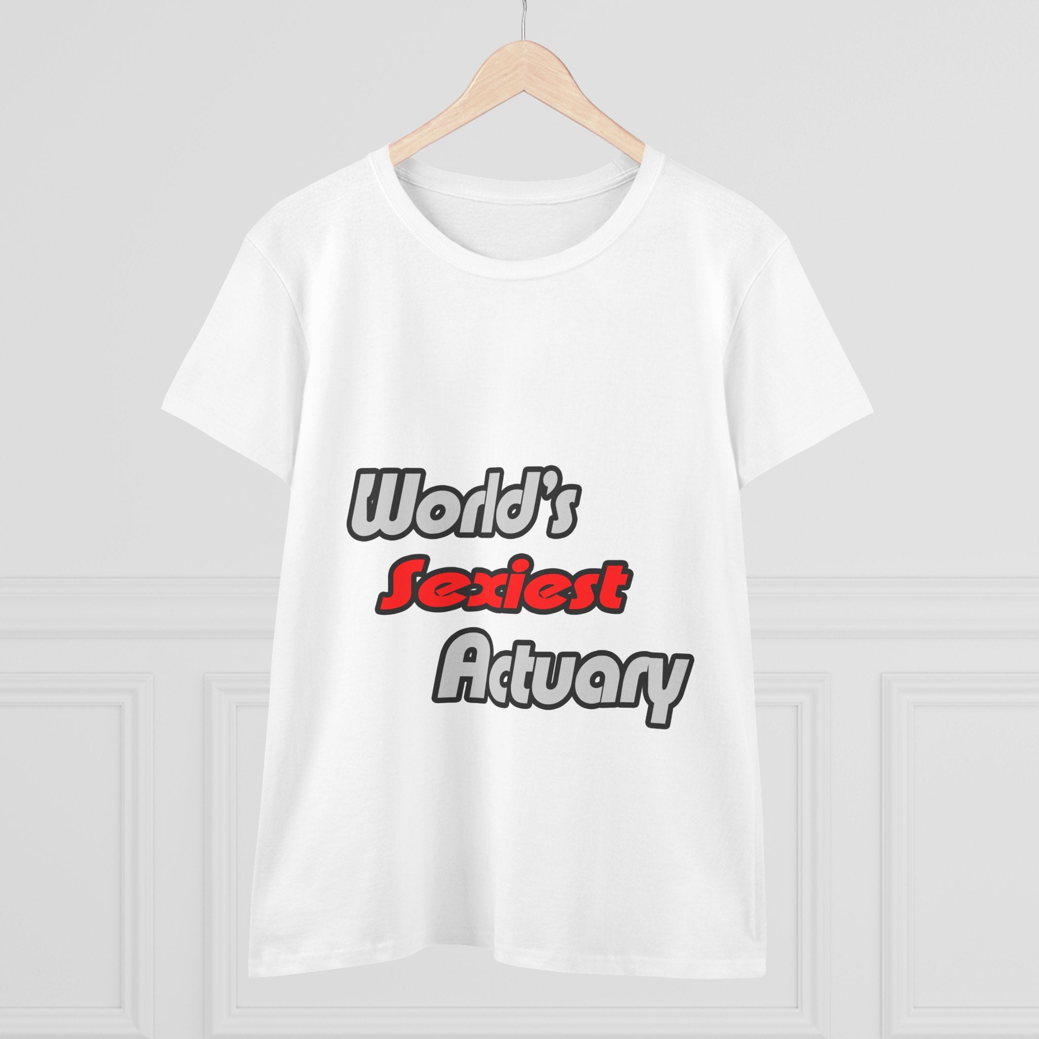 World's Sexiest Actuary - Women's Midweight Cotton Tee