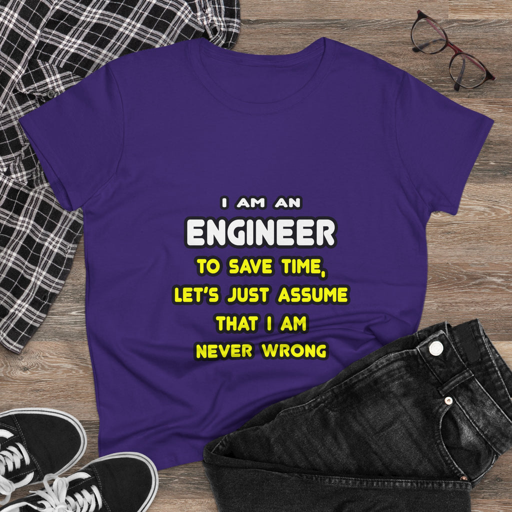 Funny Engineer T Shirts and Gifts - Women's Midweight Cotton Tee