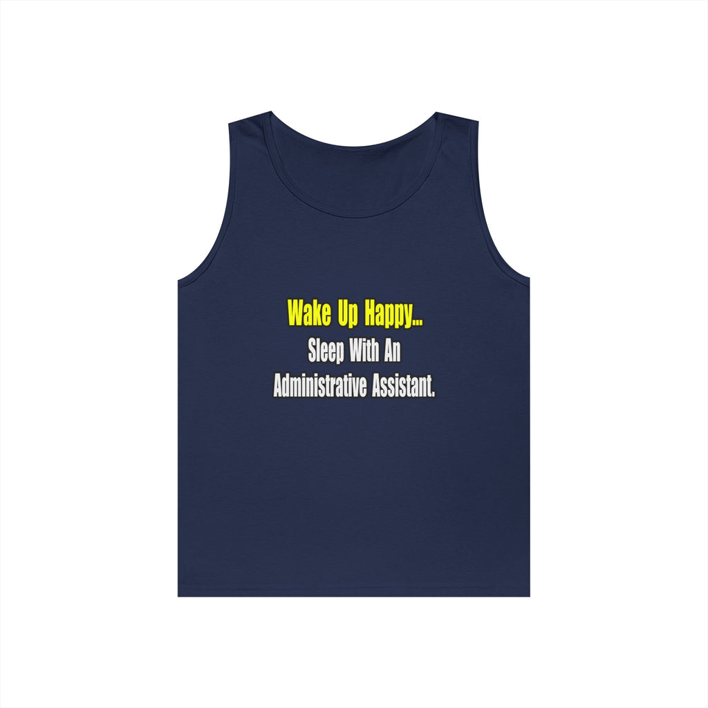 Sleep With An Administrative Assistant - Unisex Heavy Cotton Tank Top