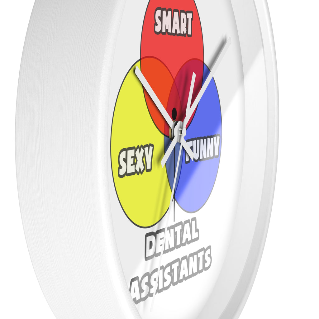 Venn Diagram .. Dental Assistants - Wall Clock
