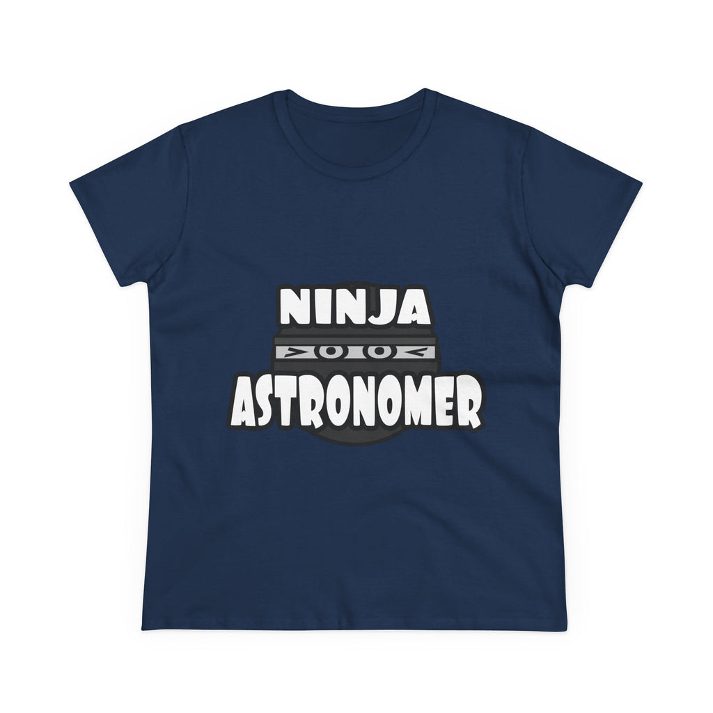 Ninja Astronomer - Women's Midweight Cotton Tee
