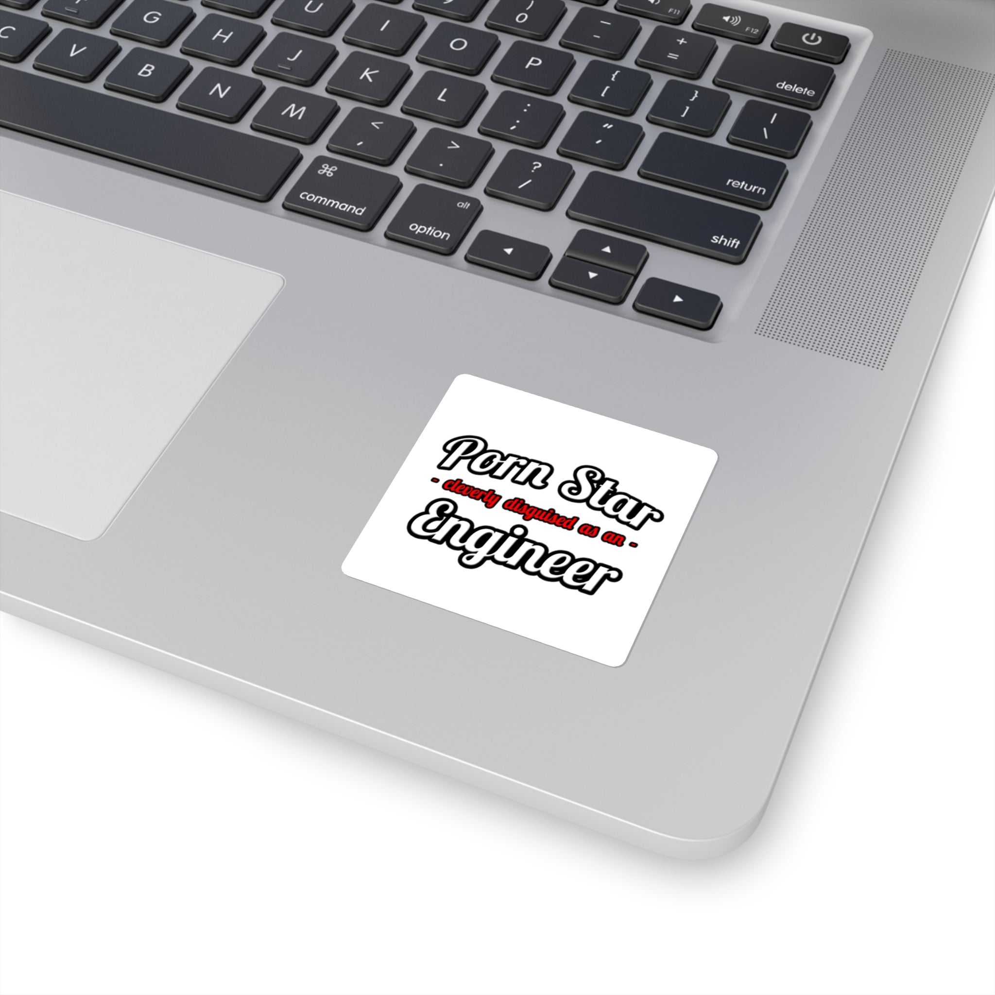 Porn Star...Engineer - Square Stickers