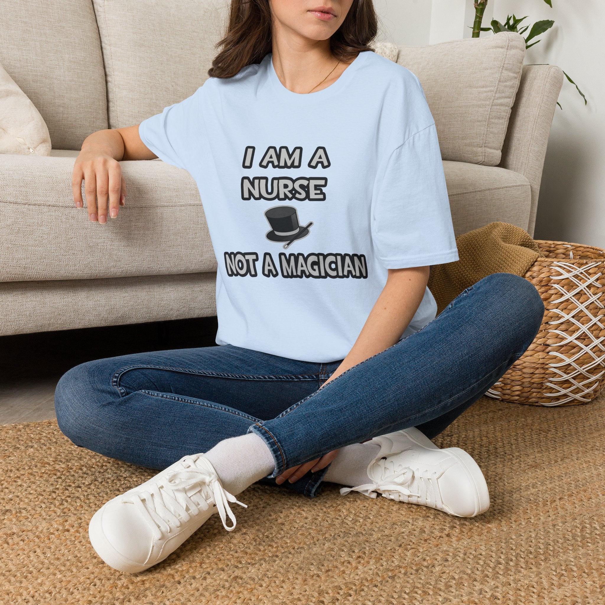 I Am A Nurse ... Not A Magician - Unisex Softstyle T-Shirt