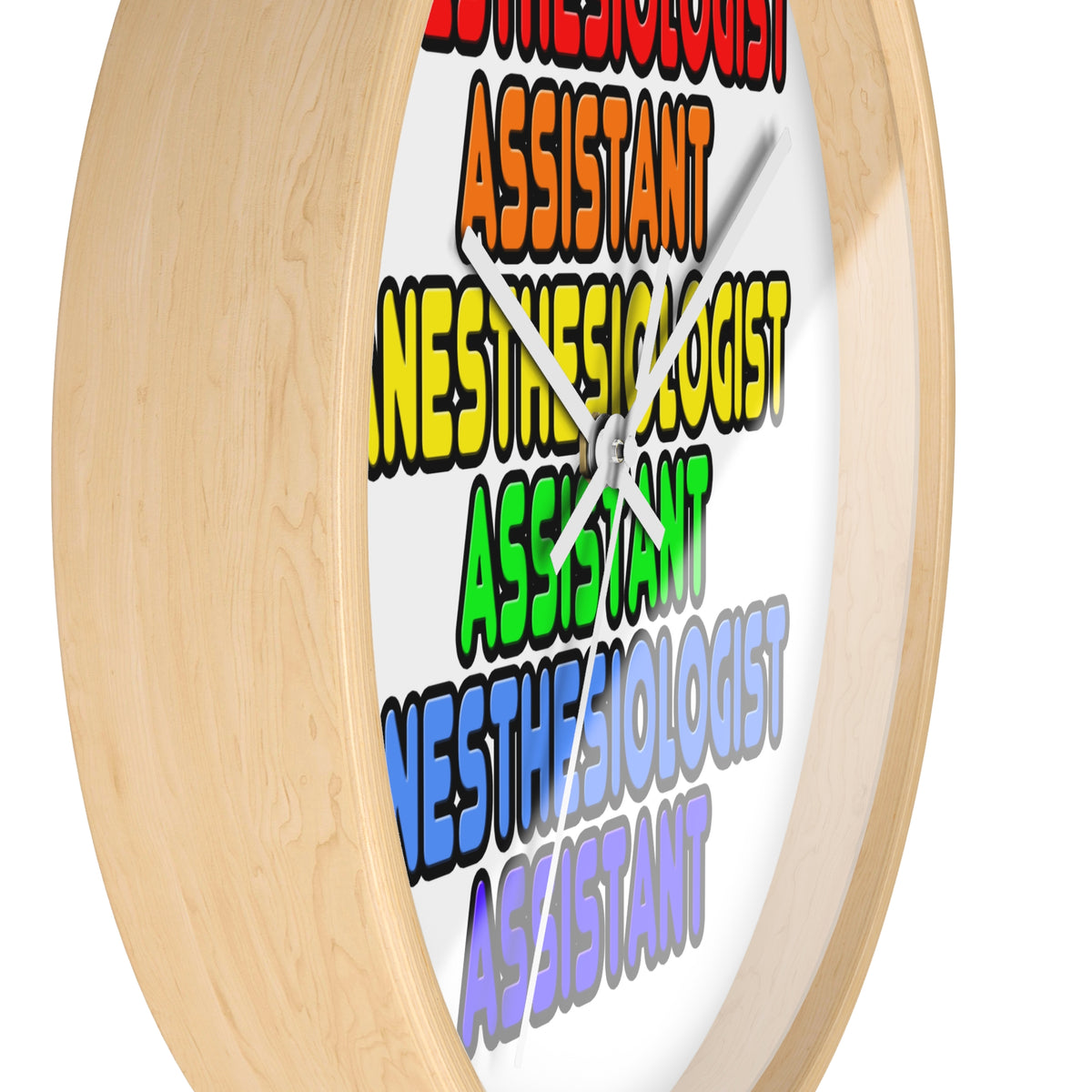 Rainbow Anesthesiologist Assistant - Wall Clock