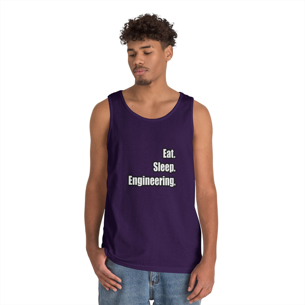 Eat. Sleep. Engineering - Unisex Heavy Cotton Tank Top