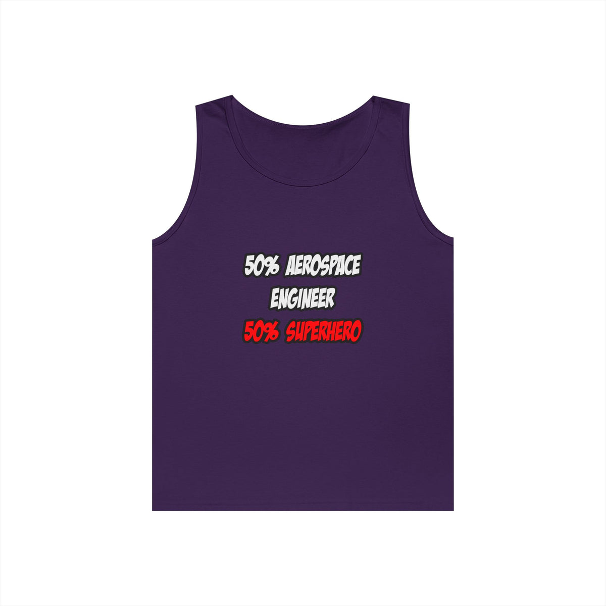 Half Aerospace Engineer...Half Superhero - Unisex Heavy Cotton Tank Top