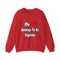 My Heart Belongs To An Engineer - Unisex Heavy Blend™ Crewneck Sweatshirt