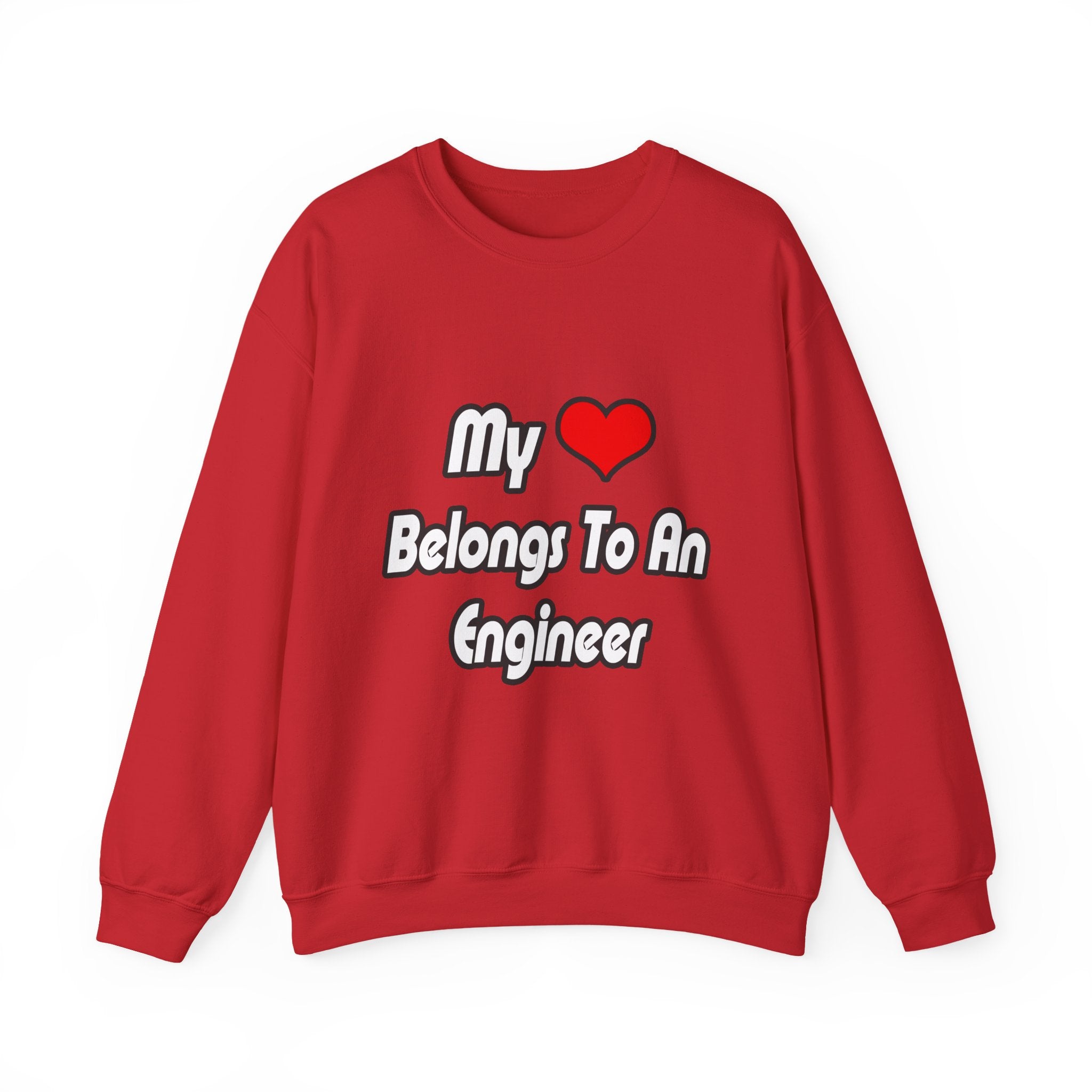 My Heart Belongs To An Engineer - Unisex Heavy Blend™ Crewneck Sweatshirt