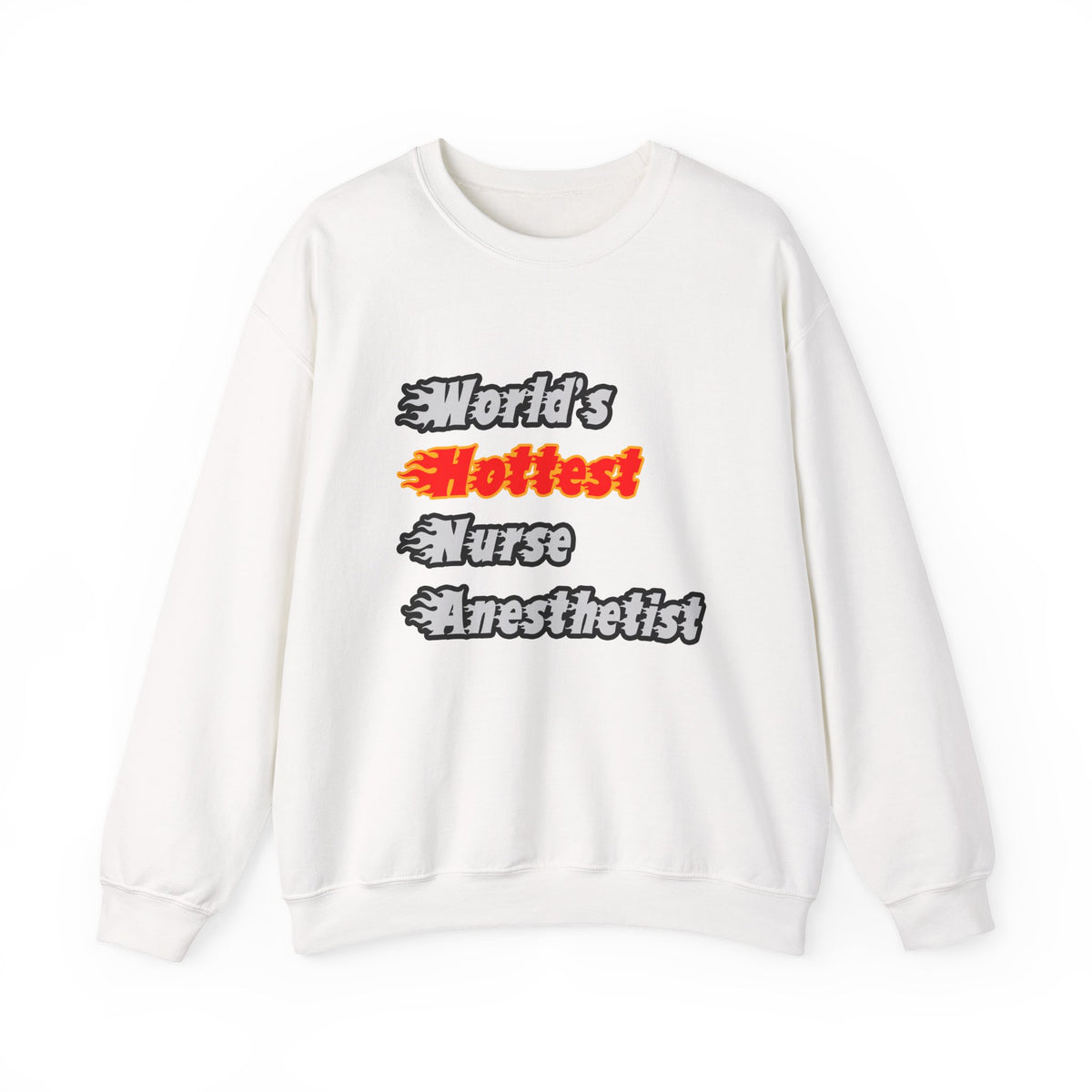 World's Hottest Nurse Anesthetist - Unisex Heavy Blend™ Crewneck Sweatshirt