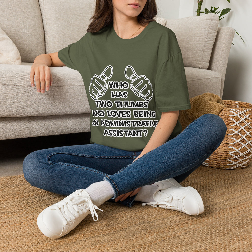 Two Thumbs .. Administrative Assistant - Unisex Softstyle T-Shirt