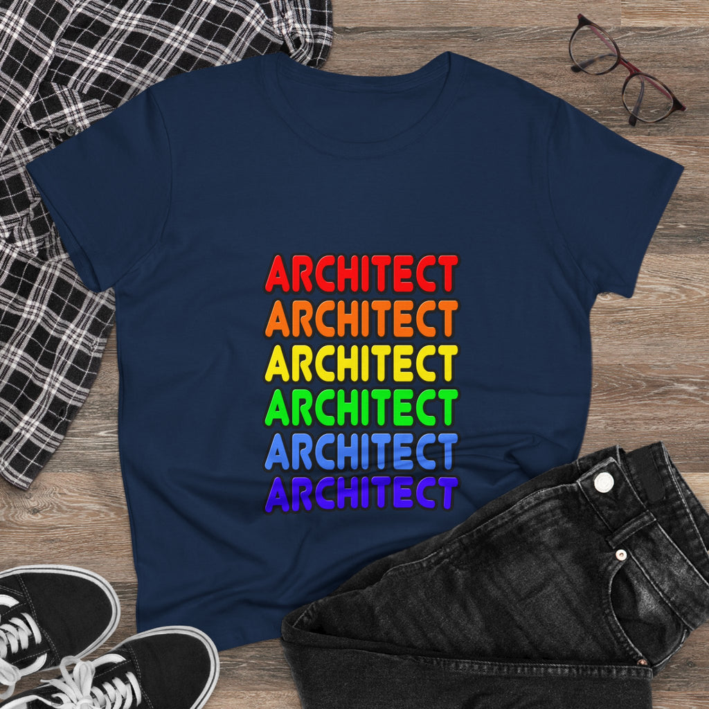 Rainbow Architect - Women's Midweight Cotton Tee