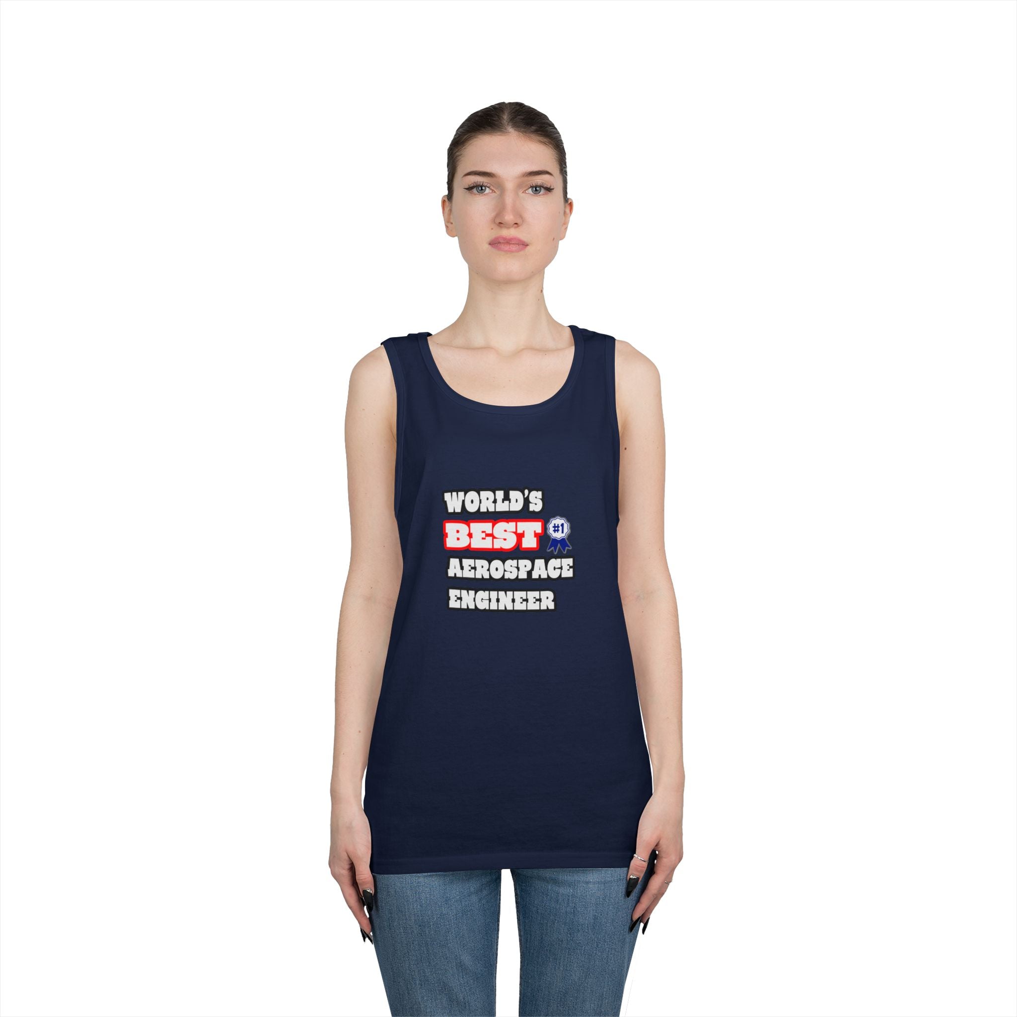 World's Best Aerospace Engineer - Unisex Heavy Cotton Tank Top