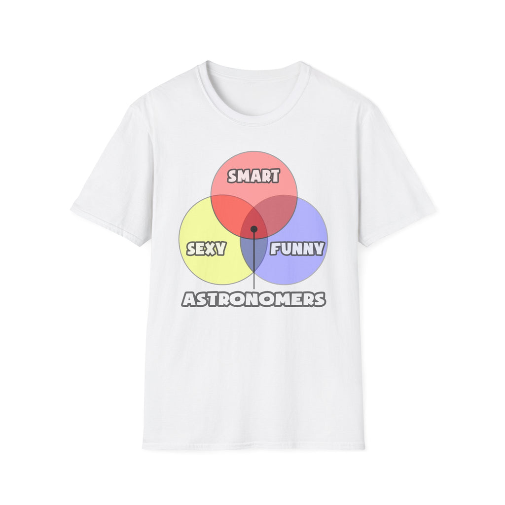Venn Diagram .. Astronomers - Unisex Softstyle T-Shirt