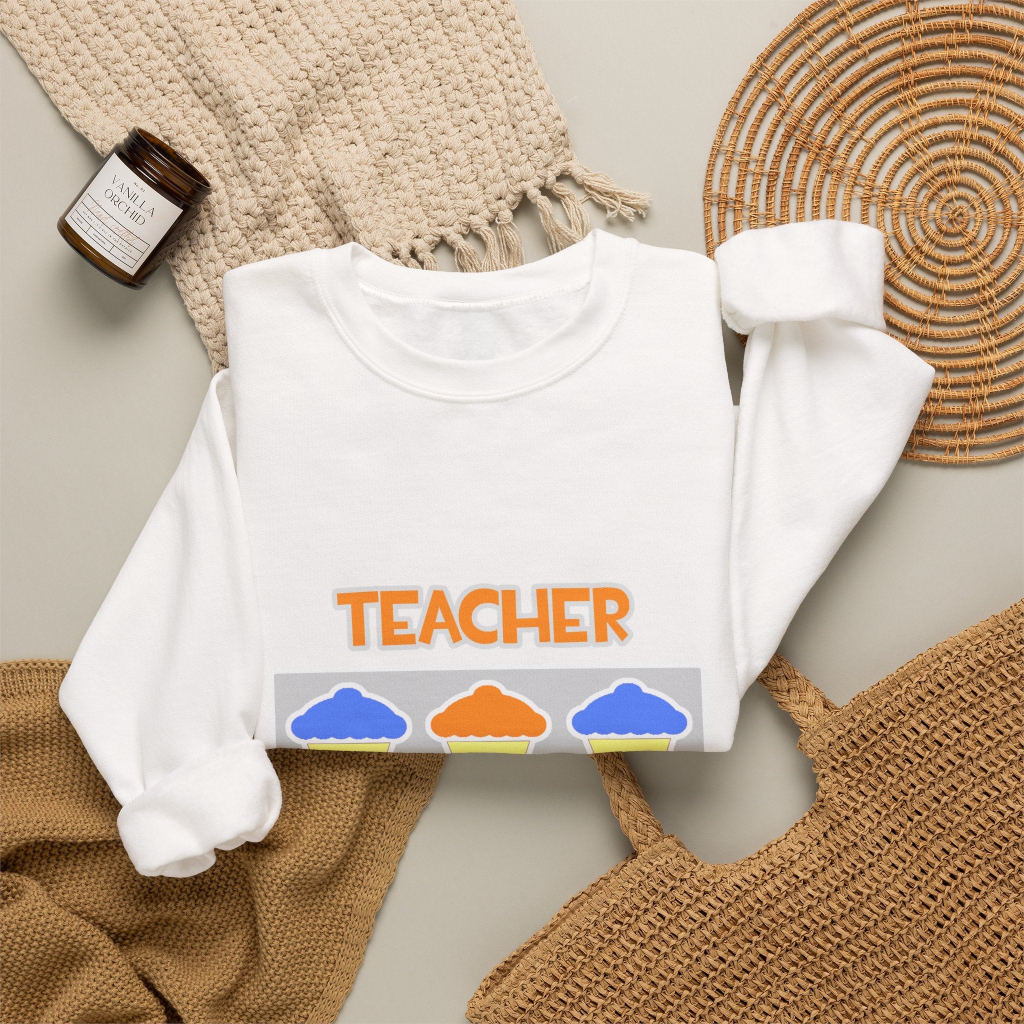 Teacher ... Will Work For Cupcakes - Unisex Heavy Blend™ Crewneck Sweatshirt