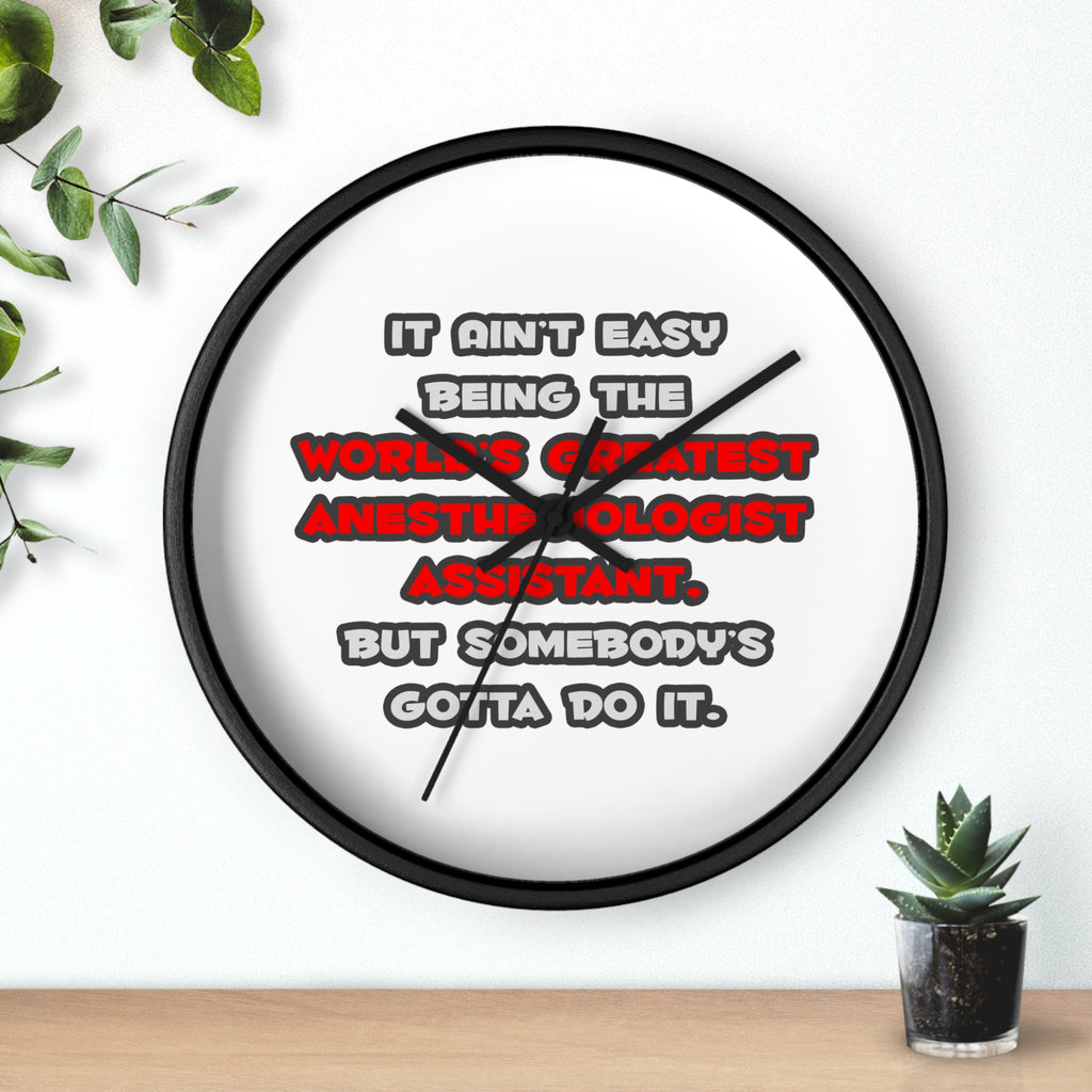 World's Greatest Anesthesiologist Asst Joke - Wall Clock