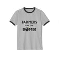 Farmers Are The Bomb! - Unisex Cotton Ringer T-Shirt