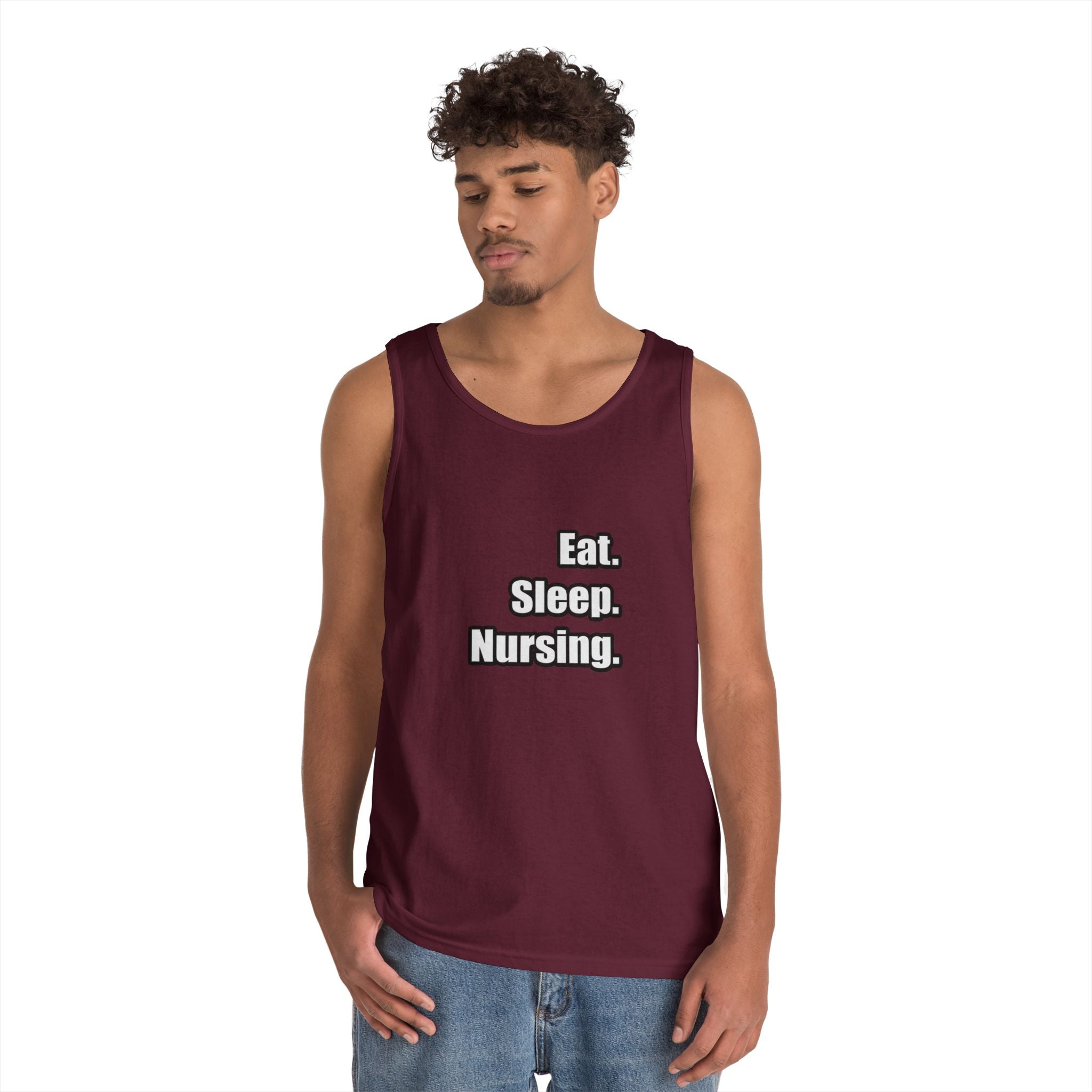 Eat. Sleep. Nursing. - Unisex Heavy Cotton Tank Top