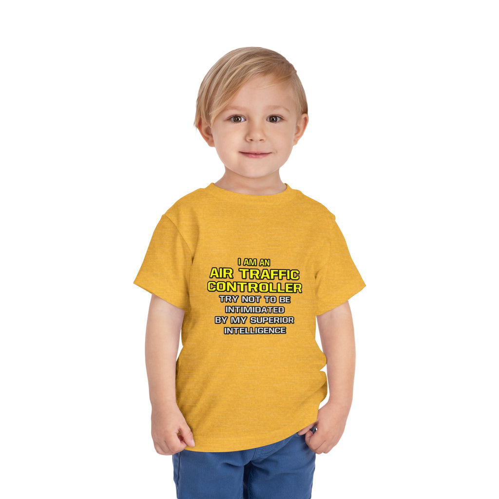 Air Traffic Controller...Superior Intelligence - Toddler Short Sleeve Tee