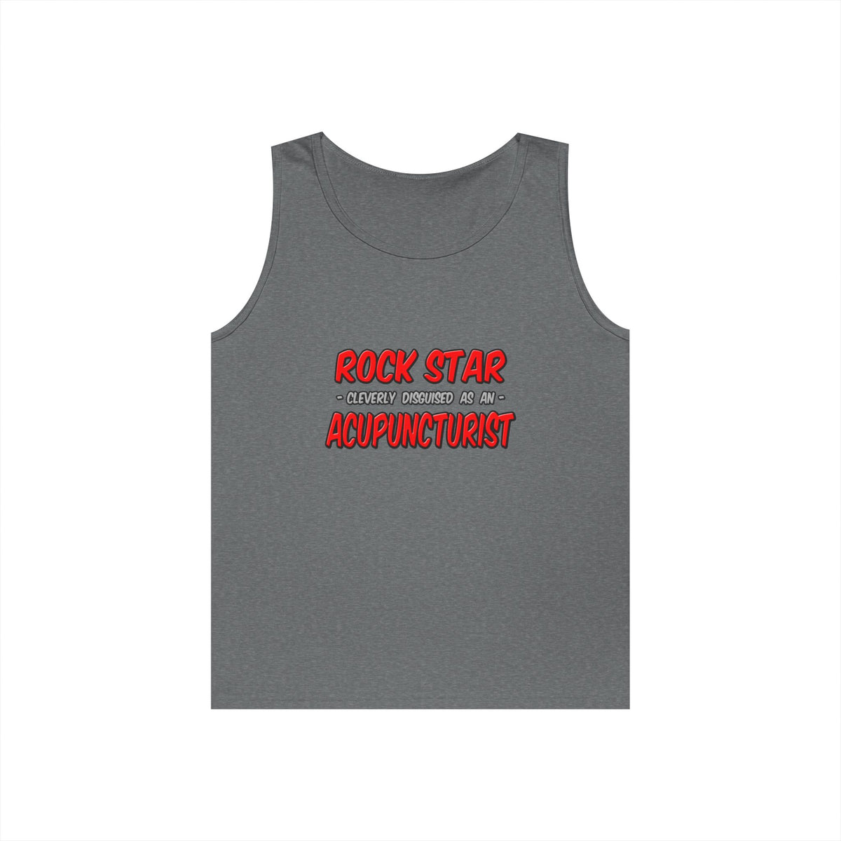 Rock Star .. Acupuncturist - Unisex Heavy Cotton Tank Top