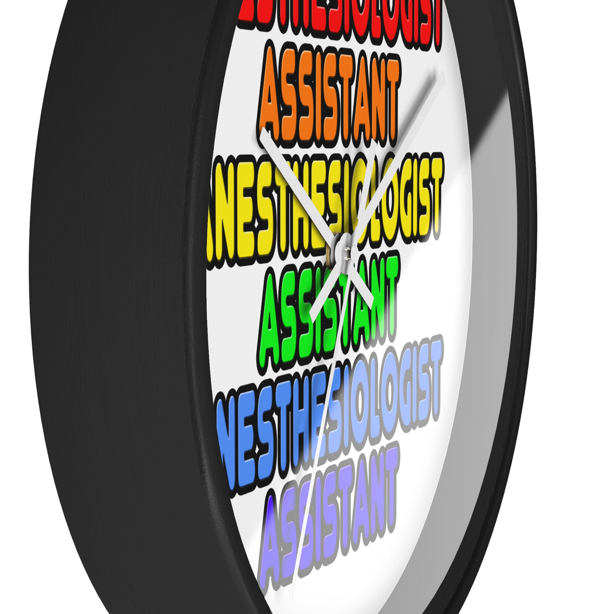 Rainbow Anesthesiologist Assistant - Wall Clock
