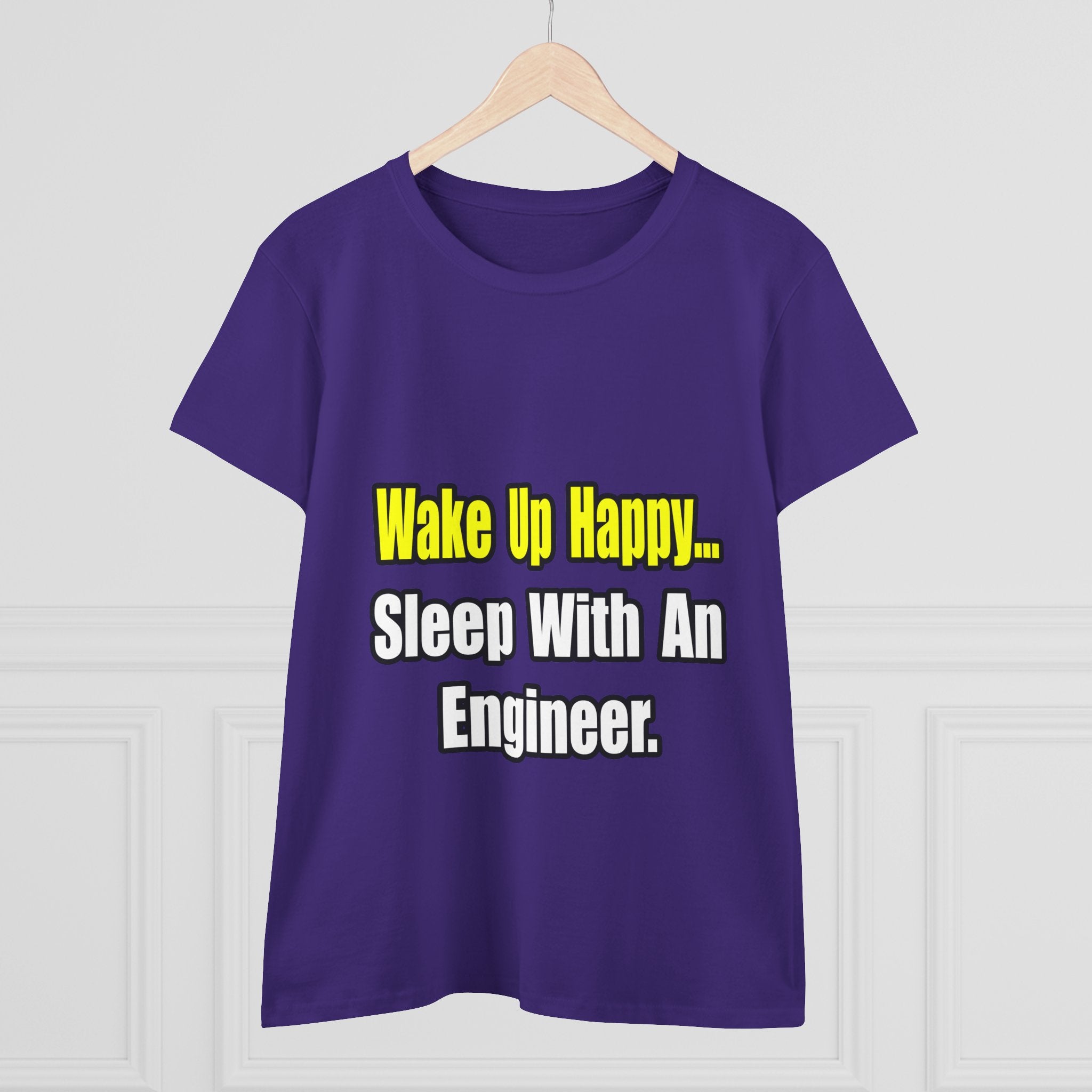 Sleep With Engineer - Women's Midweight Cotton Tee