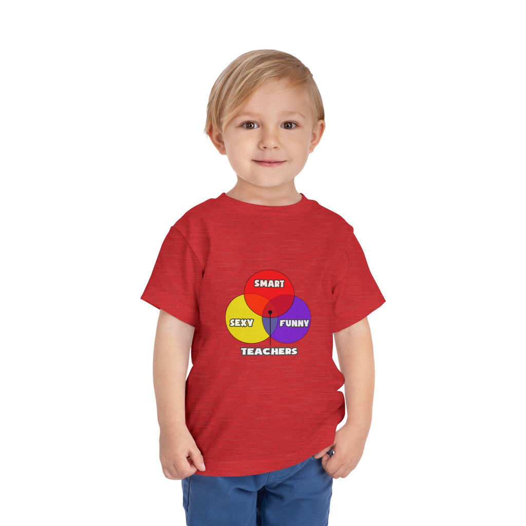 Venn Diagram .. Teachers - Toddler Short Sleeve Tee
