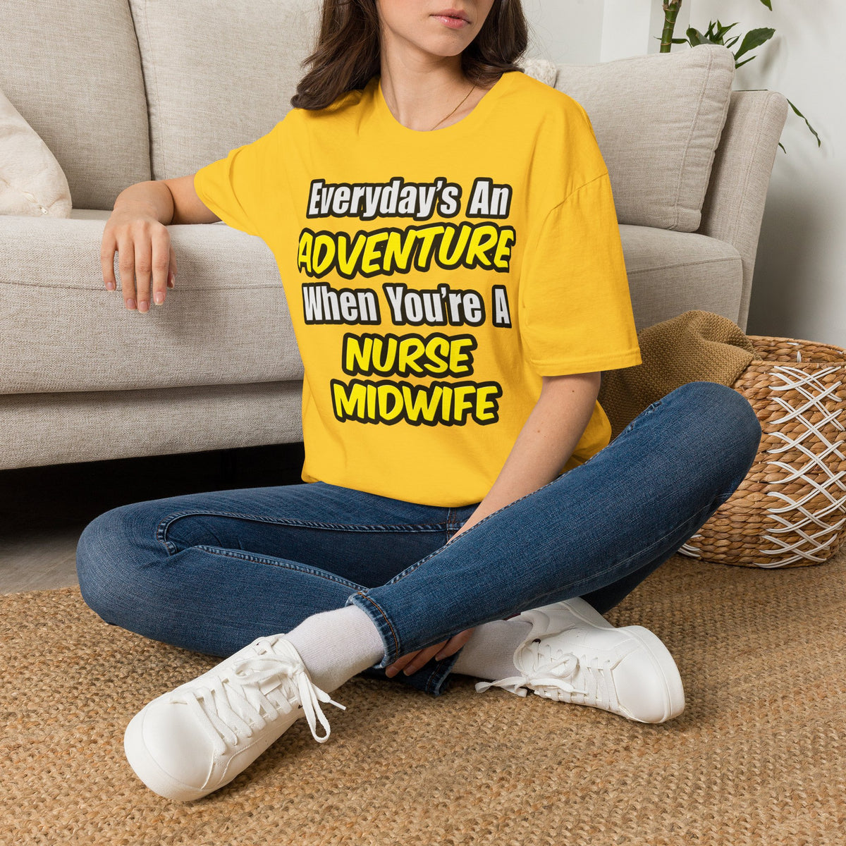 Everyday's An Adventure .. Nurse Midwife - Unisex Softstyle T-Shirt