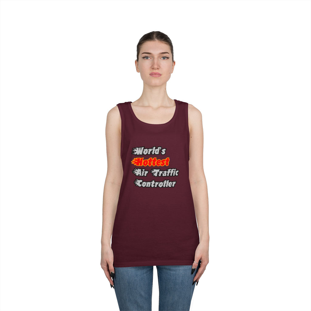 World's Hottest Air Traffic Controller - Unisex Heavy Cotton Tank Top