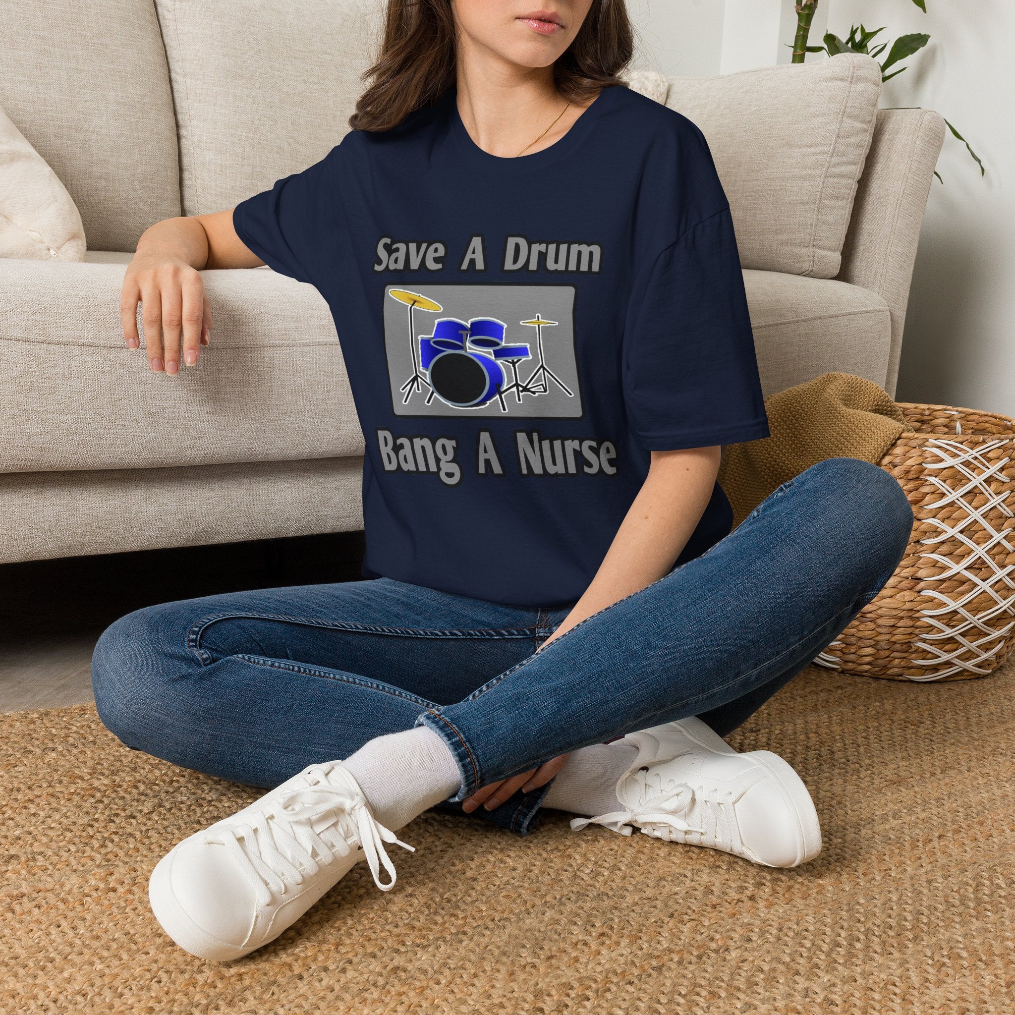 Save a Drum...Bang a Nurse - Unisex Softstyle T-Shirt