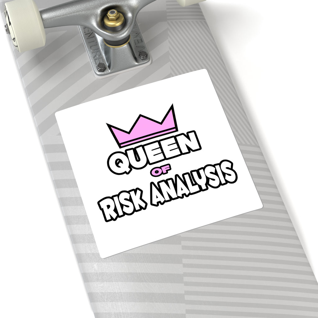 Queen of Risk Analysis - Square Stickers