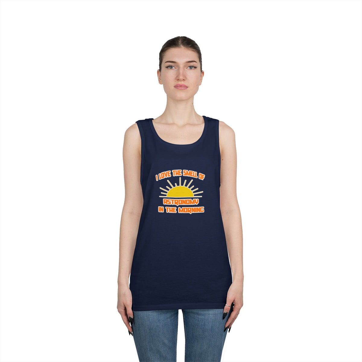 Smell of Astronomy in the Morning - Unisex Heavy Cotton Tank Top