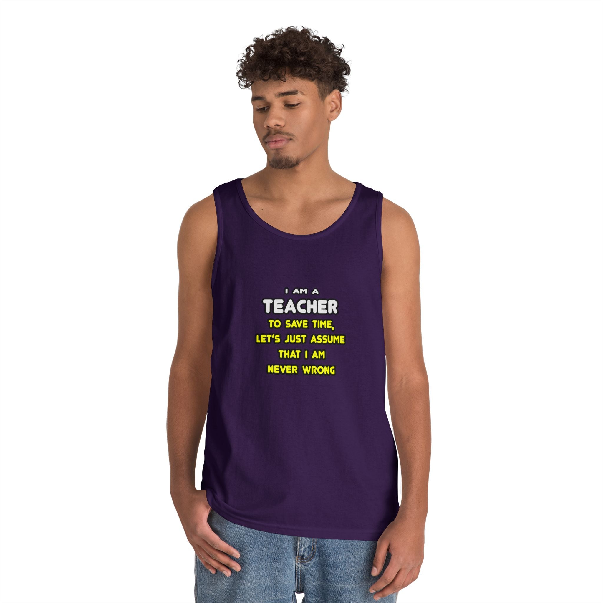 Funny Teacher T Shirts and Gifts - Unisex Heavy Cotton Tank Top