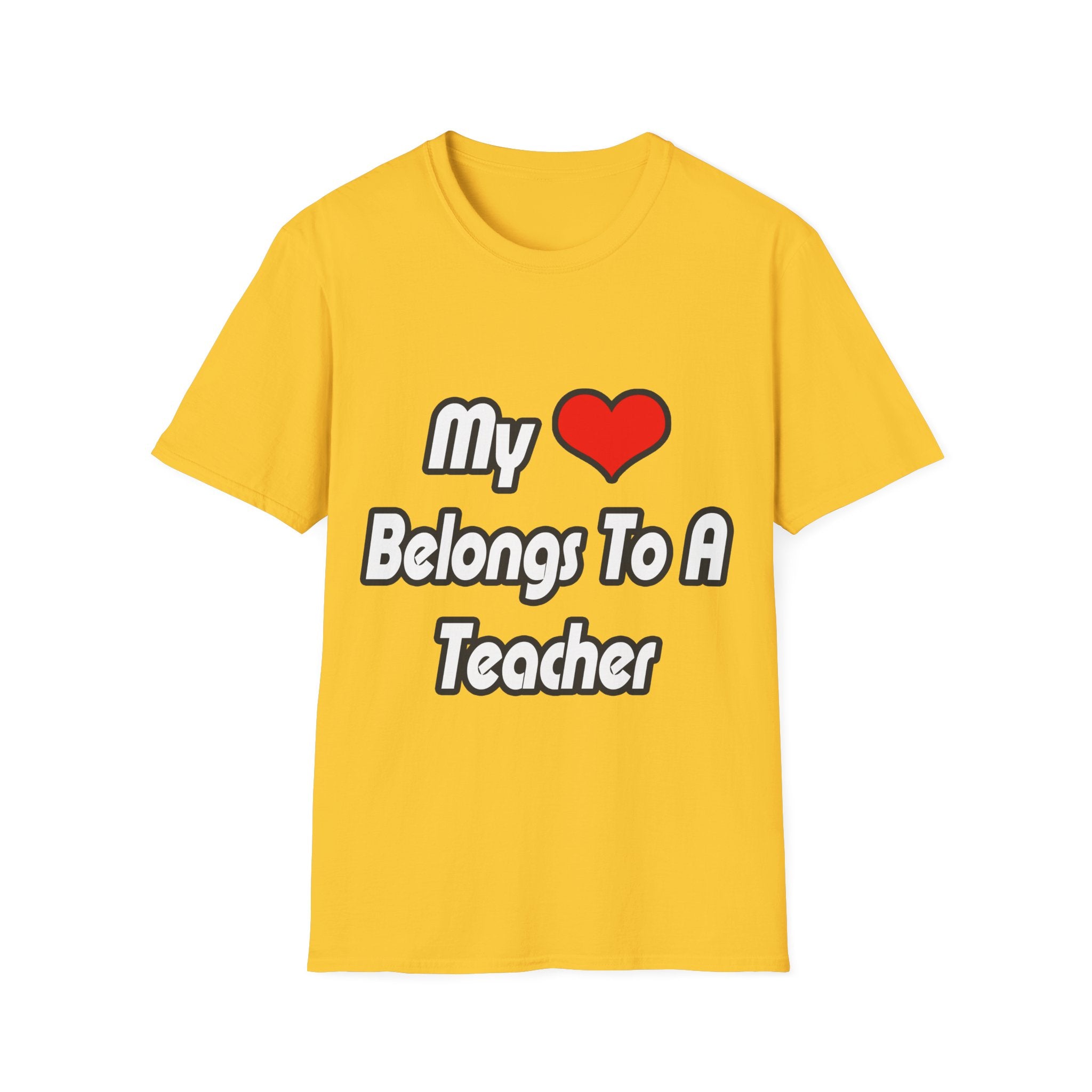 My Heart Belongs To A Teacher - Unisex Softstyle T-Shirt