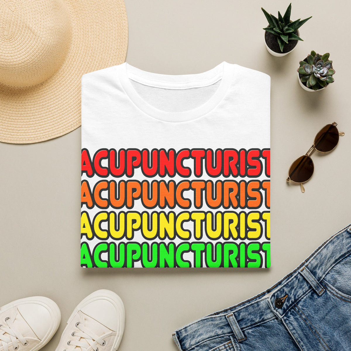 Rainbow Acupuncturist - Unisex Softstyle T-Shirt